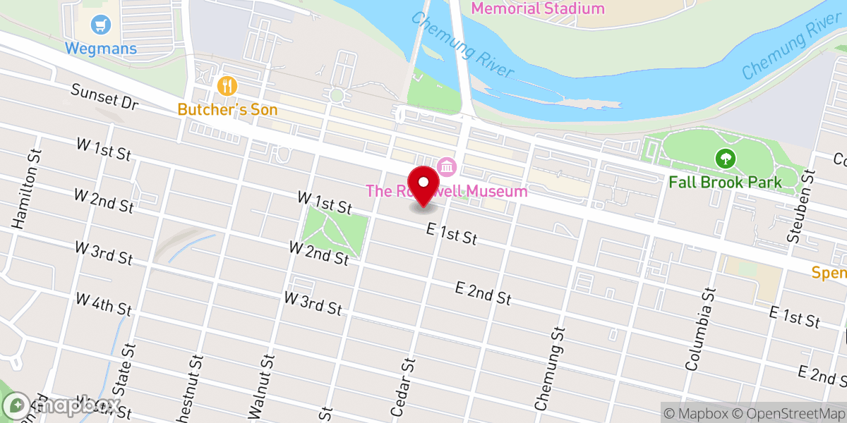 Map showing location of Christ Episcopal Church
