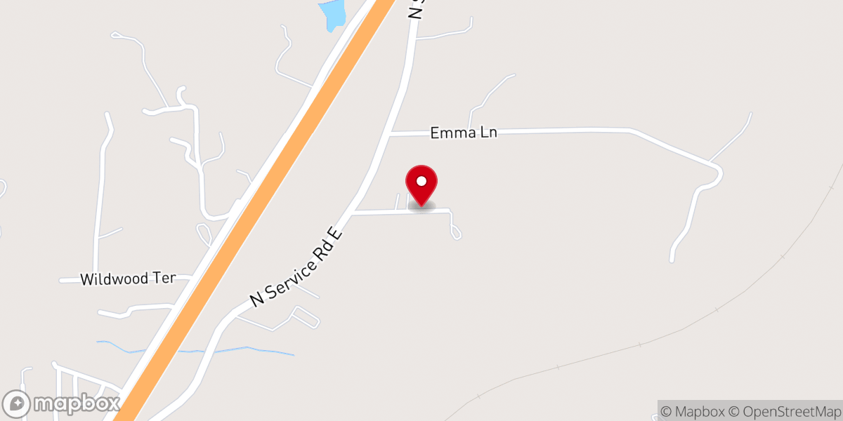 Map showing location of New Life Christian Fellowship