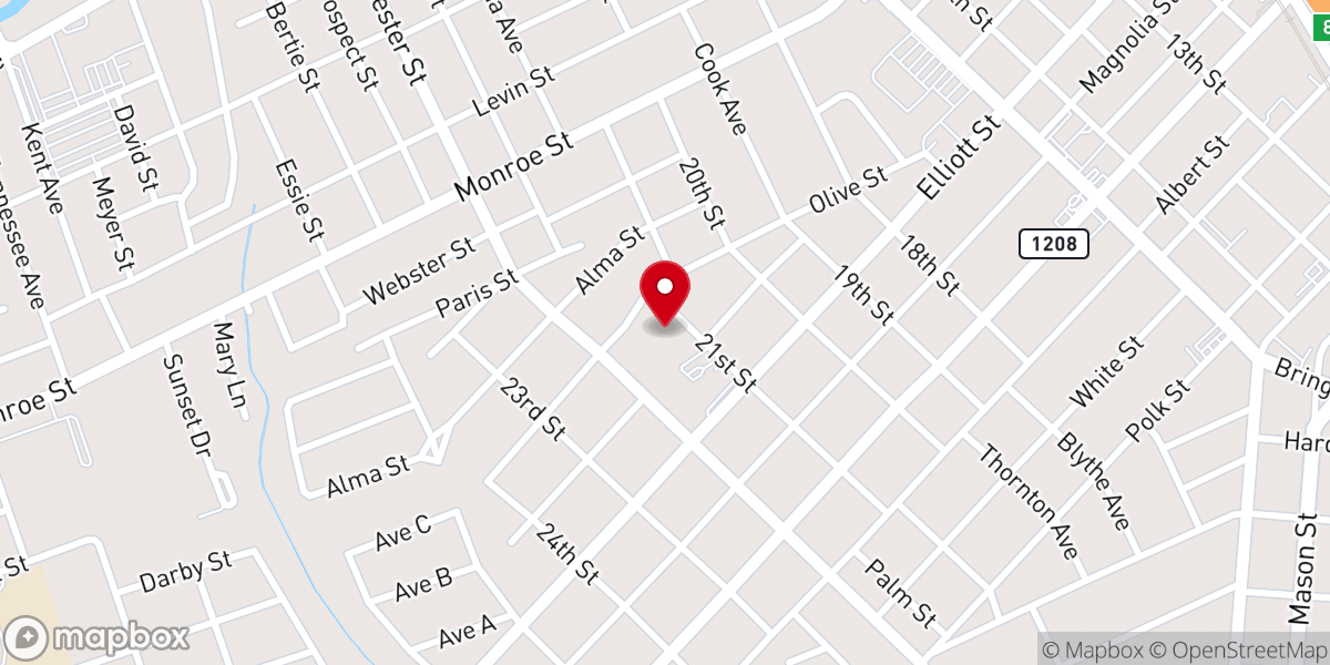 Map showing location of Our Lady of Prompt Succor School