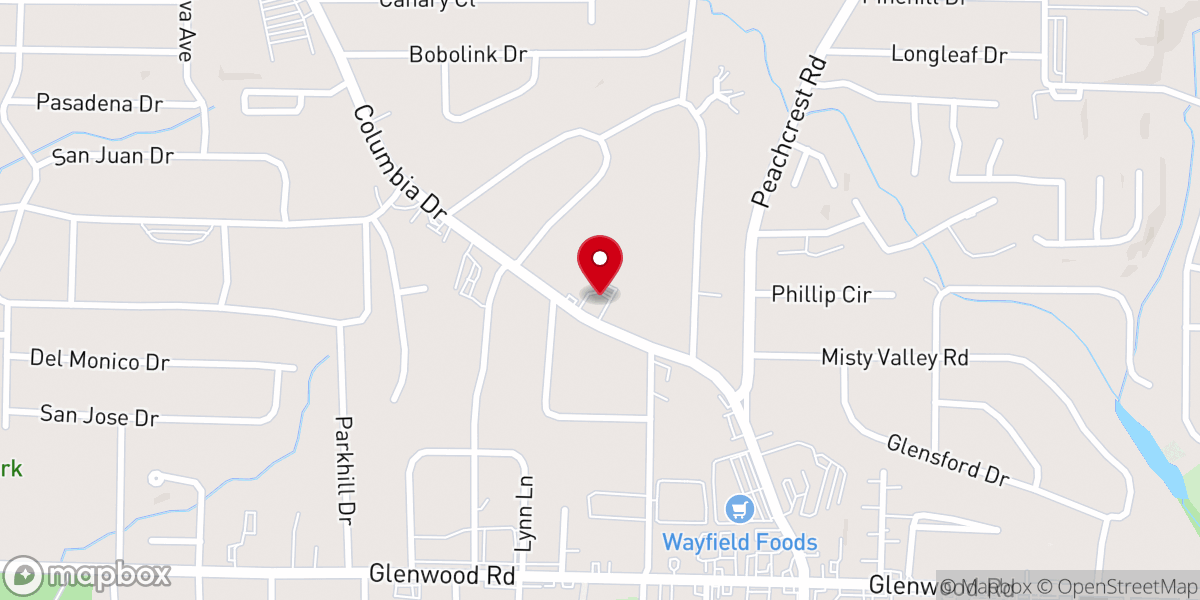 Map showing location of Charity Missionary Baptist Church