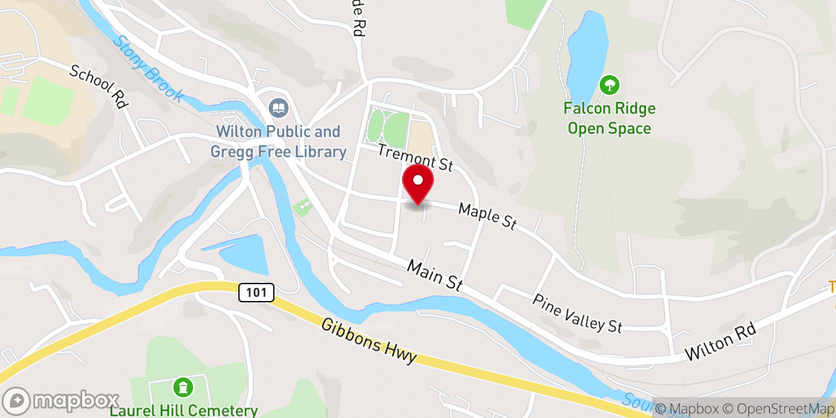 Map showing location of Sacred Heart Parish