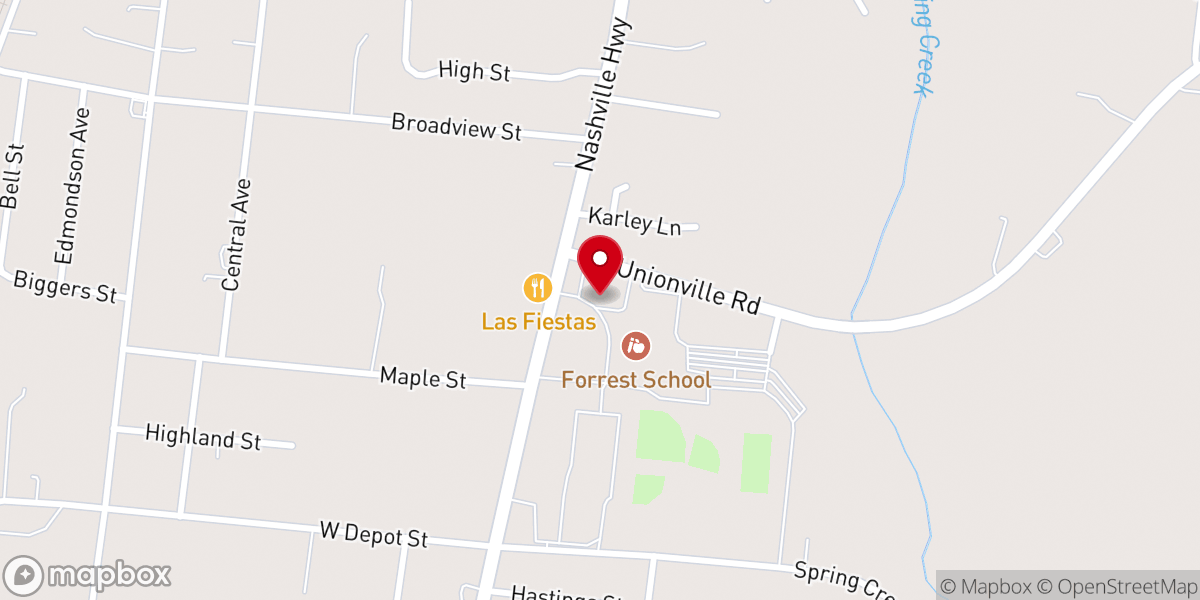 Map showing location of Chapel Hill United Methodist Church