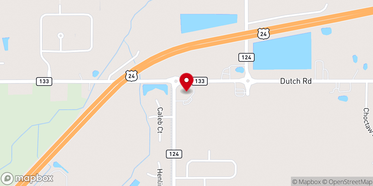 Map showing location of Waterville Community Church