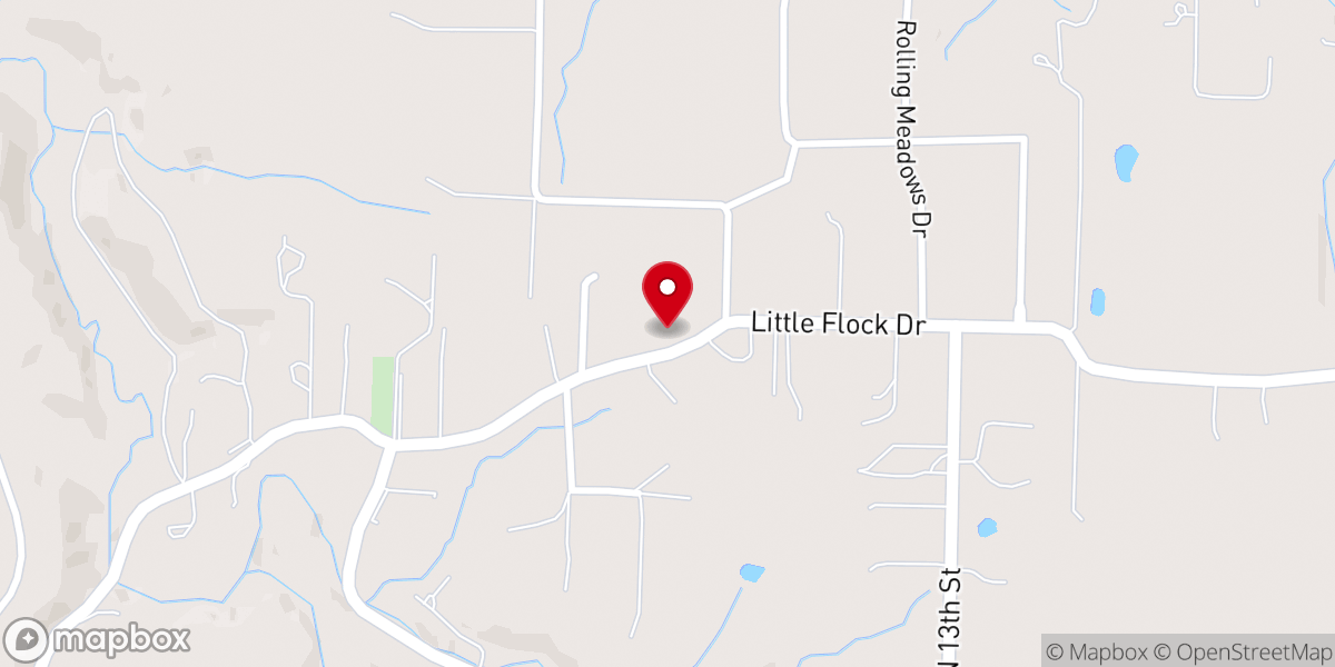 Map showing location of Little Flock Primitive Baptist