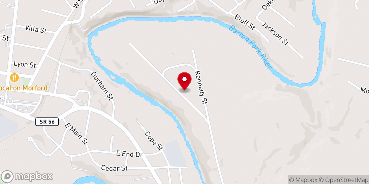 Map showing location of Christian Fellowship Church