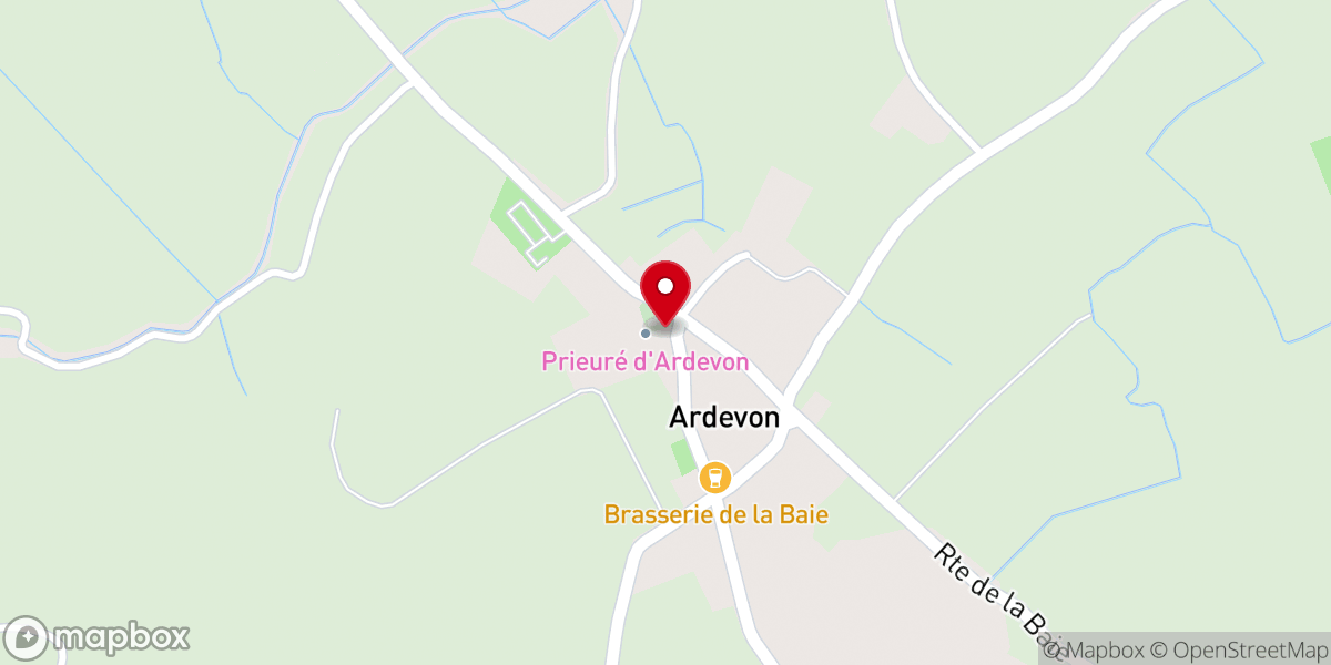 Map showing location of Prieuré du Mont-Saint-Michel