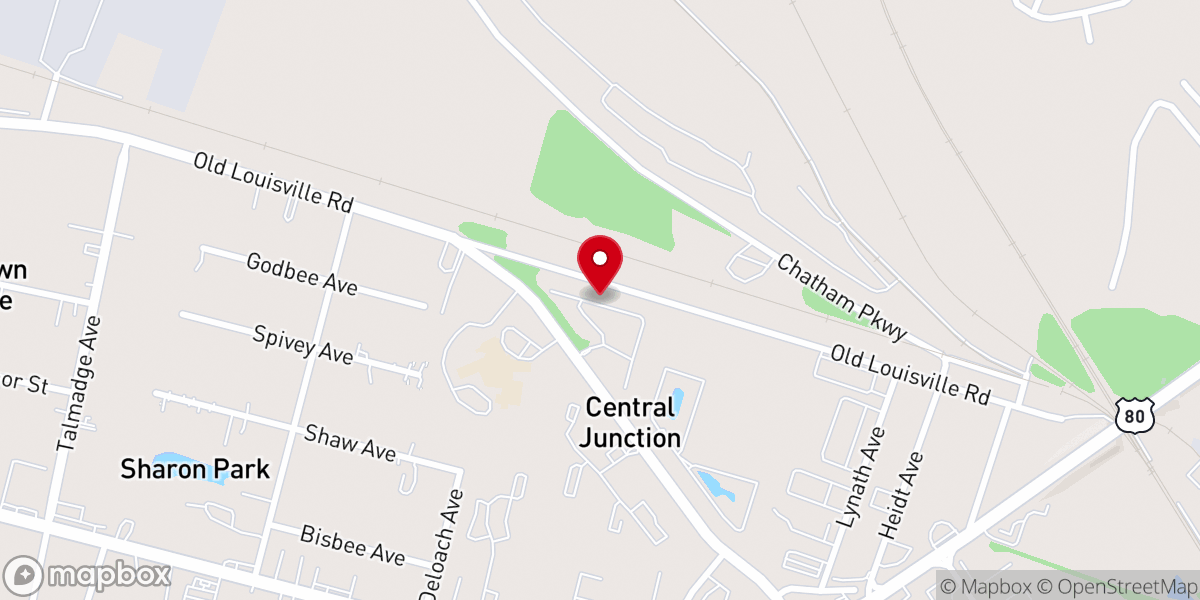 Map showing location of First Mount Calvary Church
