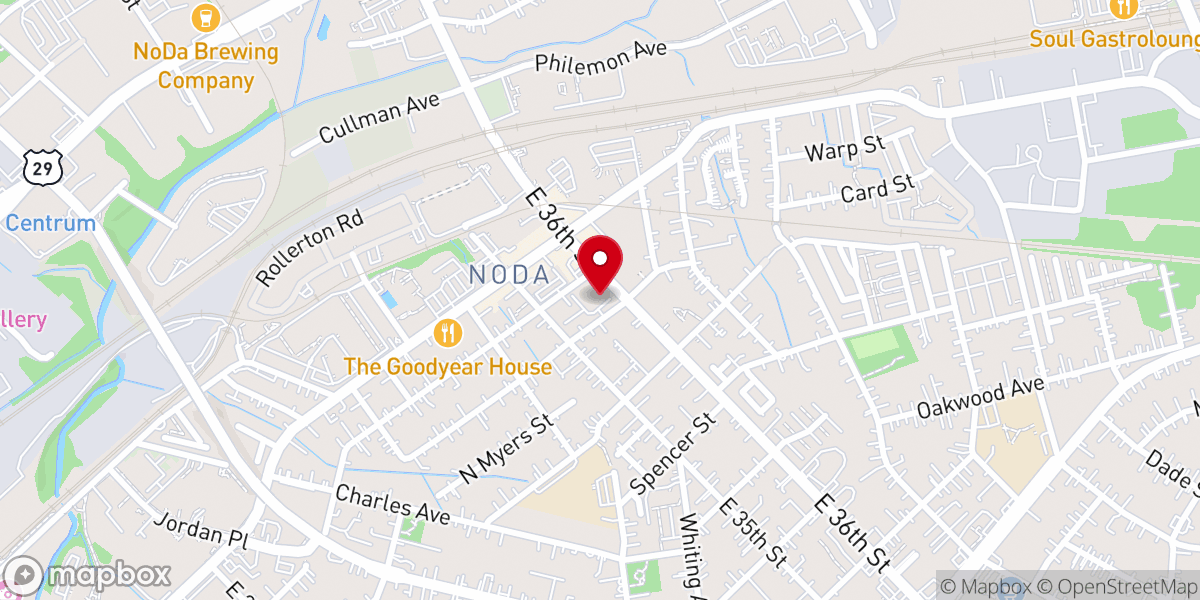 Map showing location of The Church of Jesus Christ - Apostolic