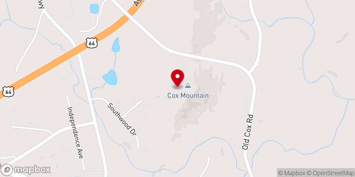 Map showing location of Cross Road Baptist Church