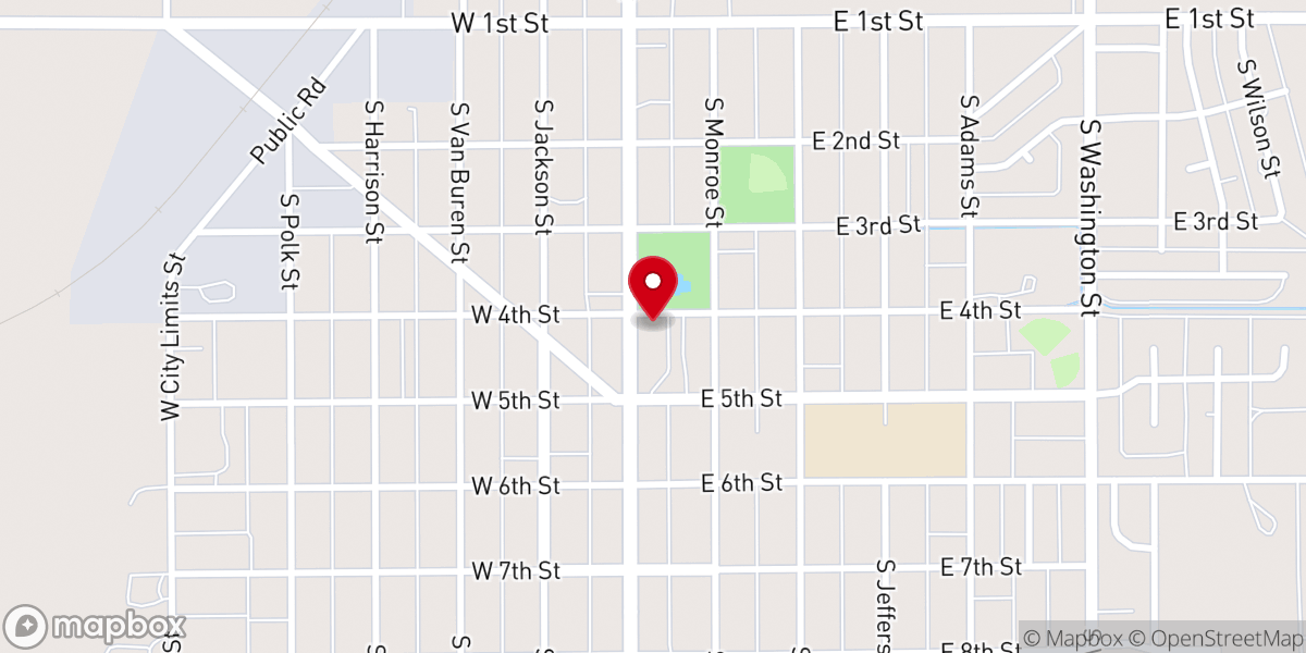 Map showing location of Monte Santo Church
