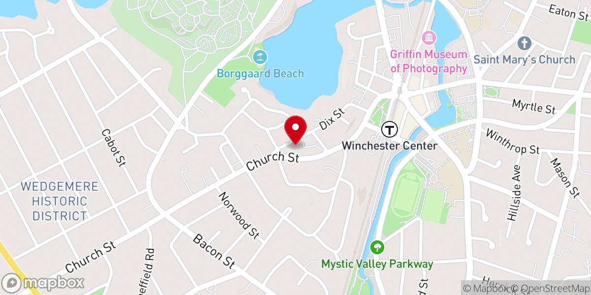 Map showing location of Crawford Memorial United Methodist Church