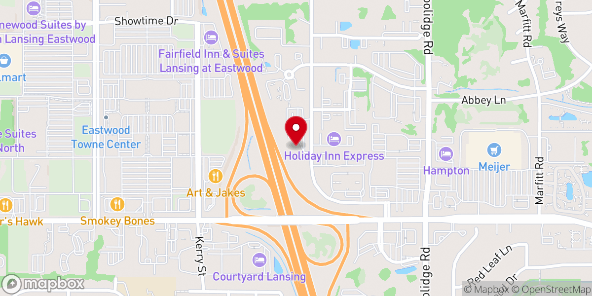 Map showing location of Greater Lansing First