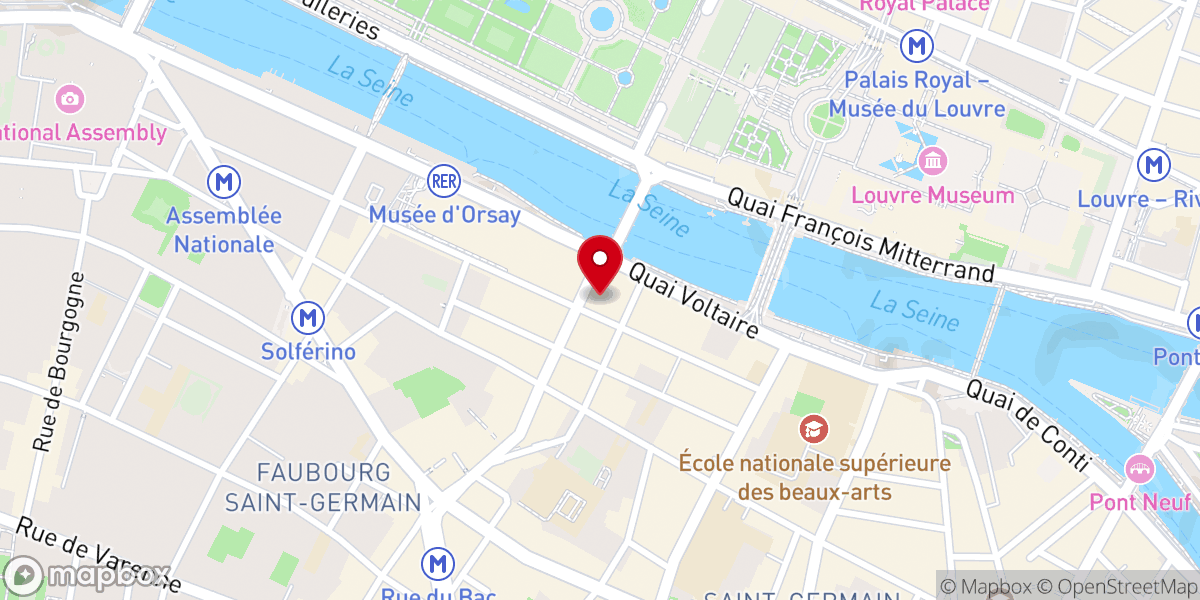 Map showing location of Église CVV Paris