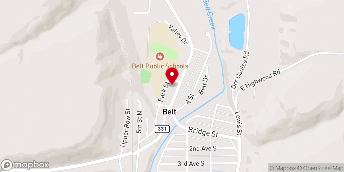 Map showing location of Saint Mark Catholic Church