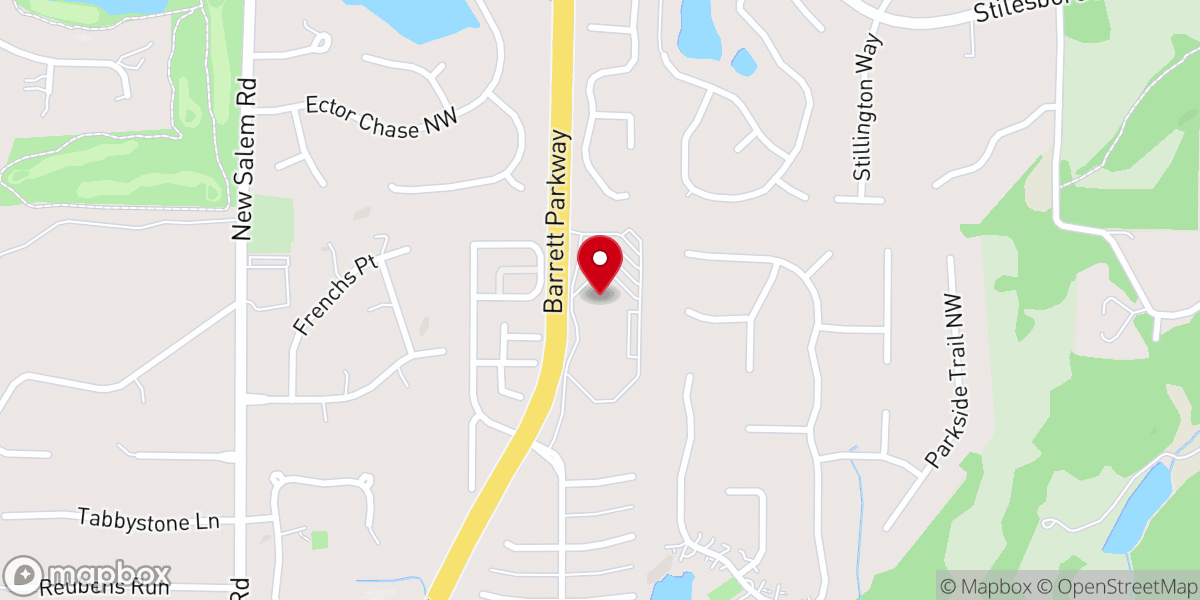 Map showing location of North Metro Church