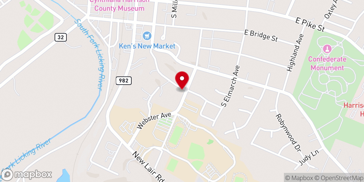 Map showing location of Webster Ave. Church of God
