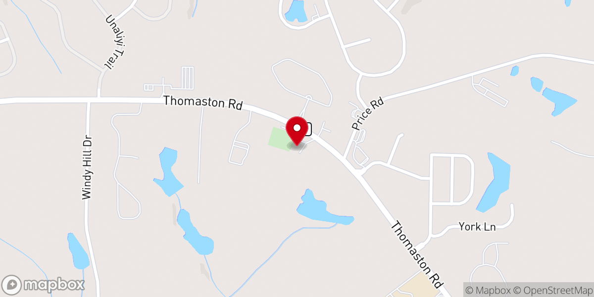 Map showing location of Doles United Methodist Church