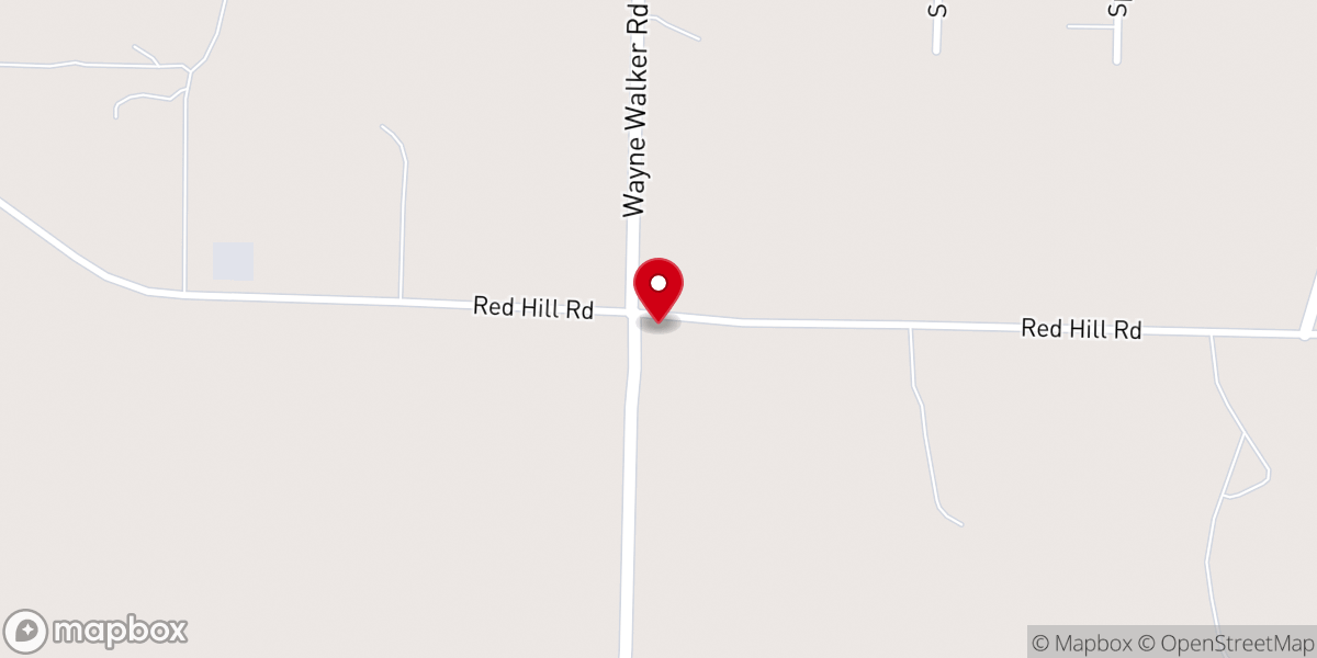 Map showing location of Smyrna Baptist Church