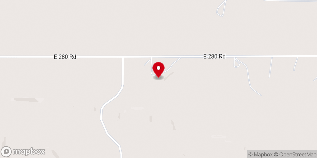 Map showing location of Loyal Shawnee Ceremonial Grounds