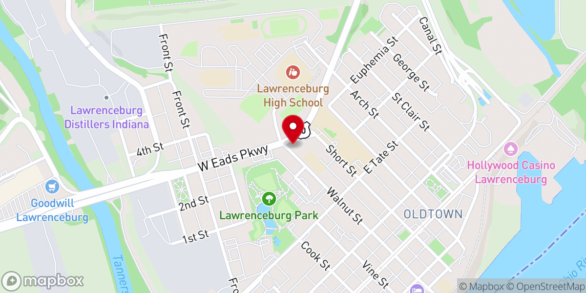 Map showing location of St Lawrence Catholic Youth