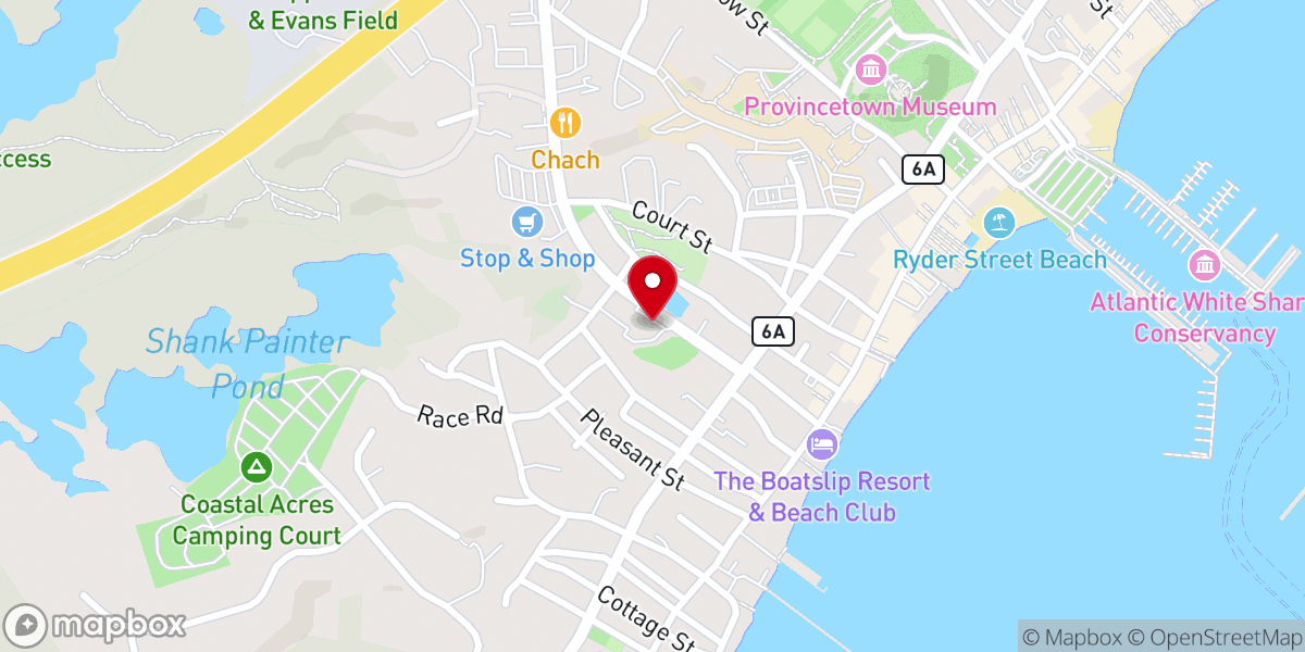 Map showing location of Provincetown United Methodist