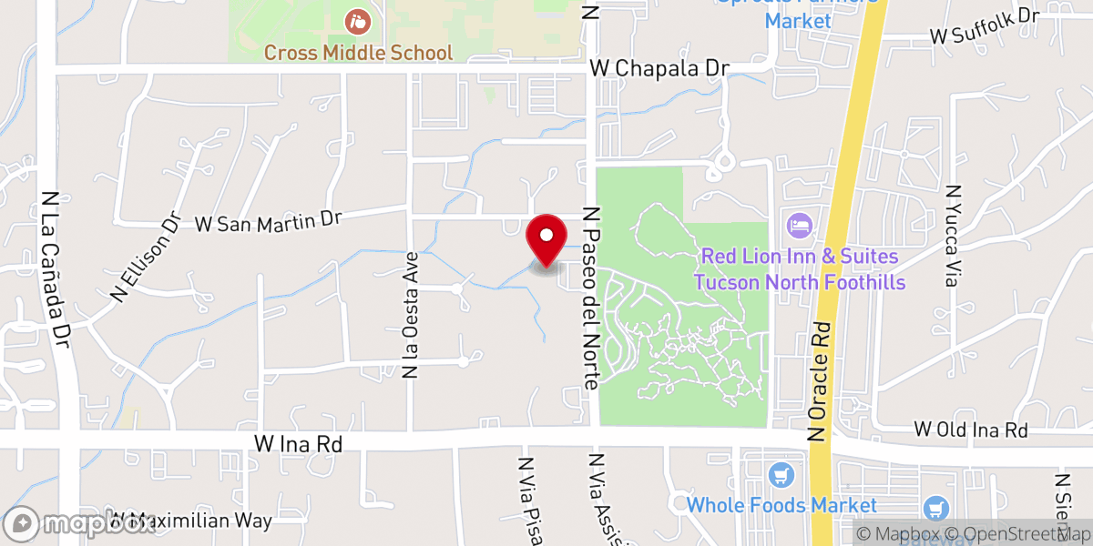 Map showing location of Lifepoint Church
