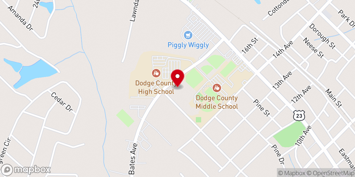 Map showing location of Refuge House for Ladies