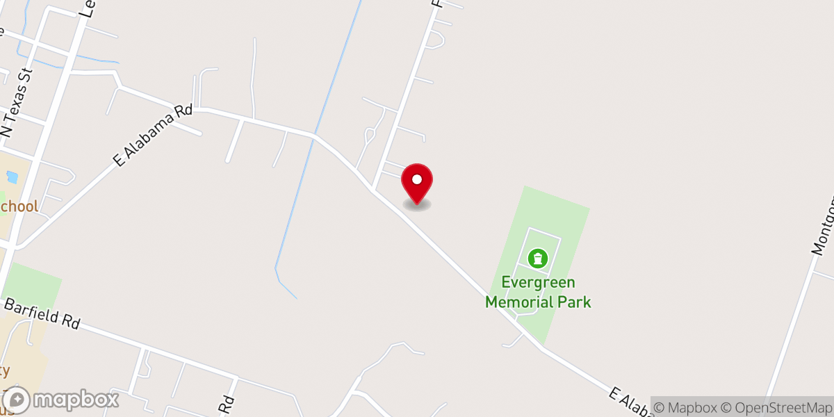 Map showing location of True Holiness Pentecostal Church