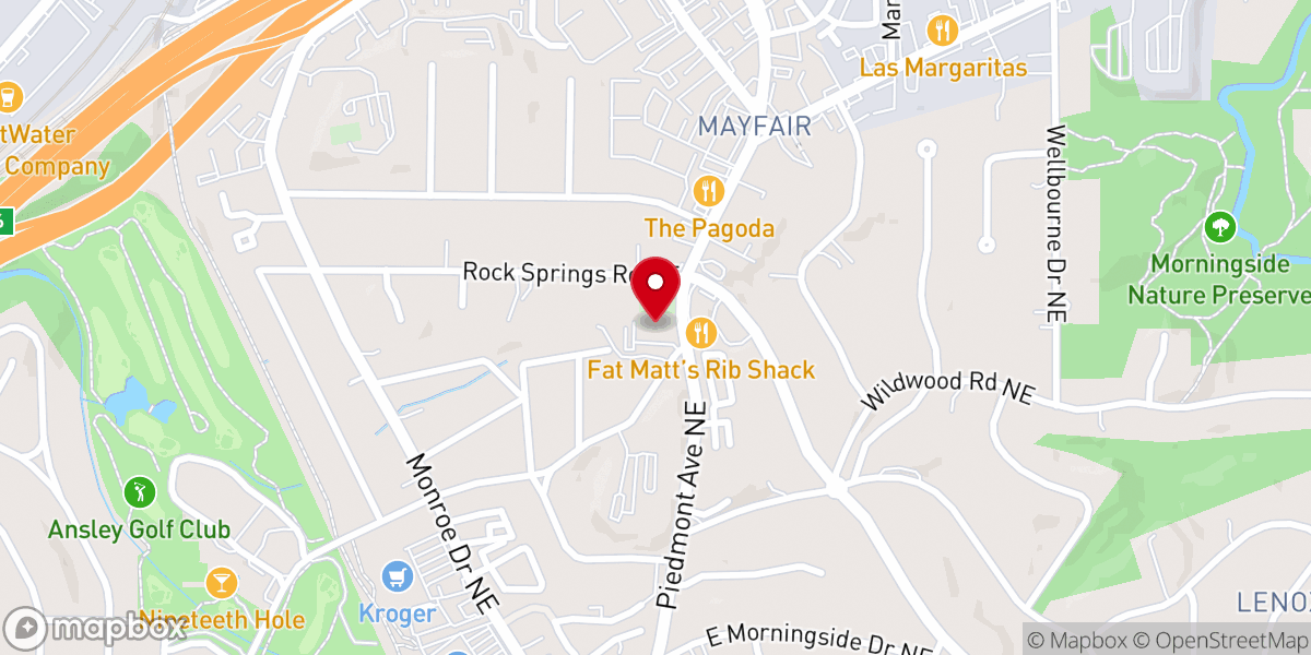 Map showing location of Saint Martin Lutheran Church (NALC)