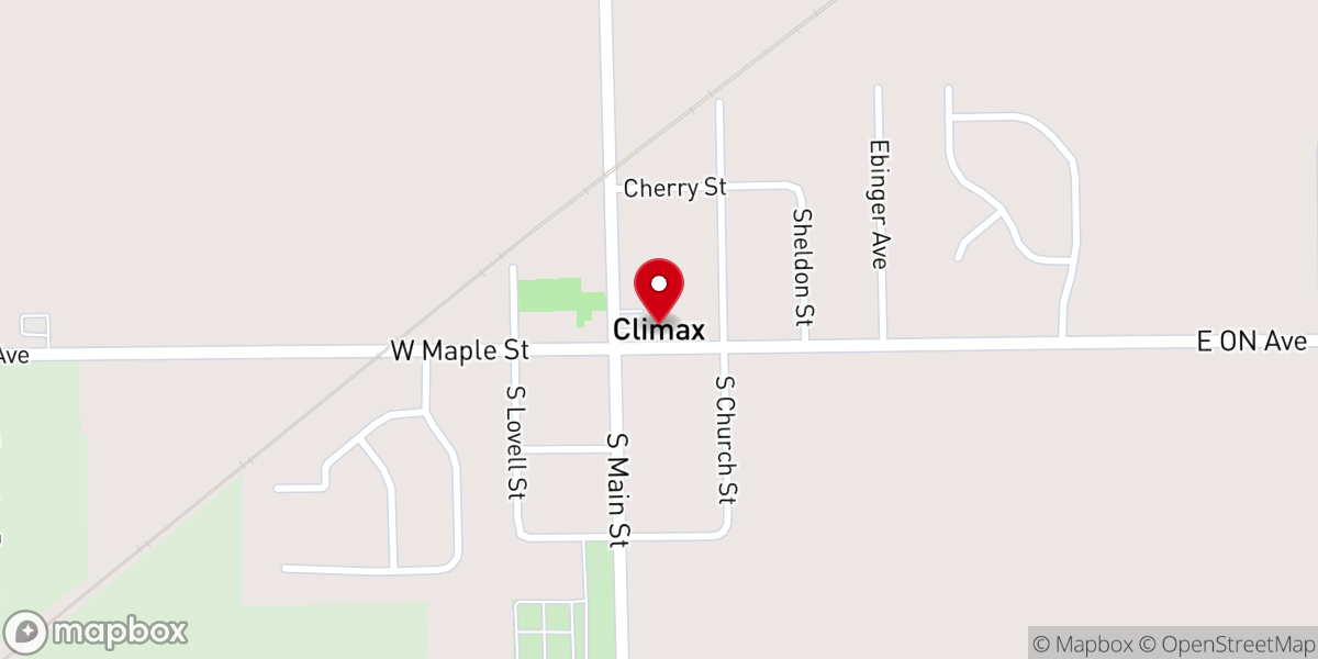 Map showing location of Climax
