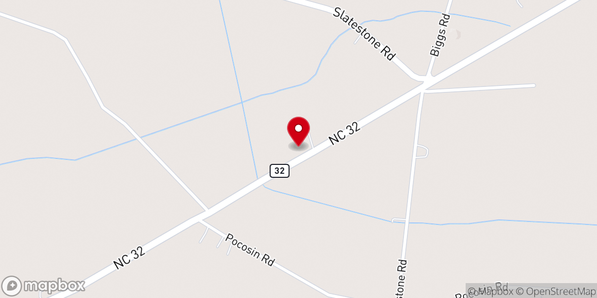 Map showing location of Five Points FWB Church