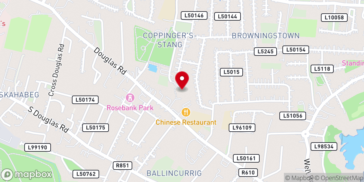 Map showing location of Cork Methodist Church and Ardfallen Centre