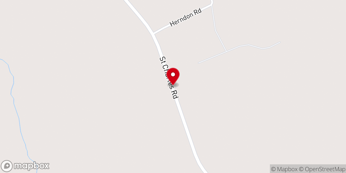 Map showing location of Bethany Baptist Church