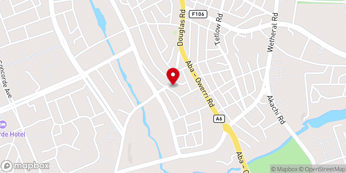 Map showing location of RCCG The Refiner's Palace
