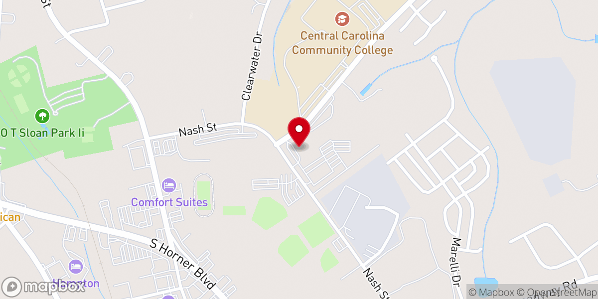 Map showing location of Cornerstone Bible Church