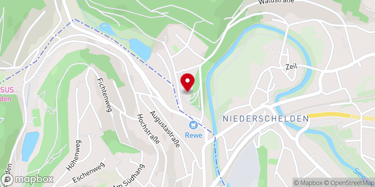 Map showing location of Kirche Niederschelden - Ev.-Ref. Emmaus-Kirchengemeinde Siegen