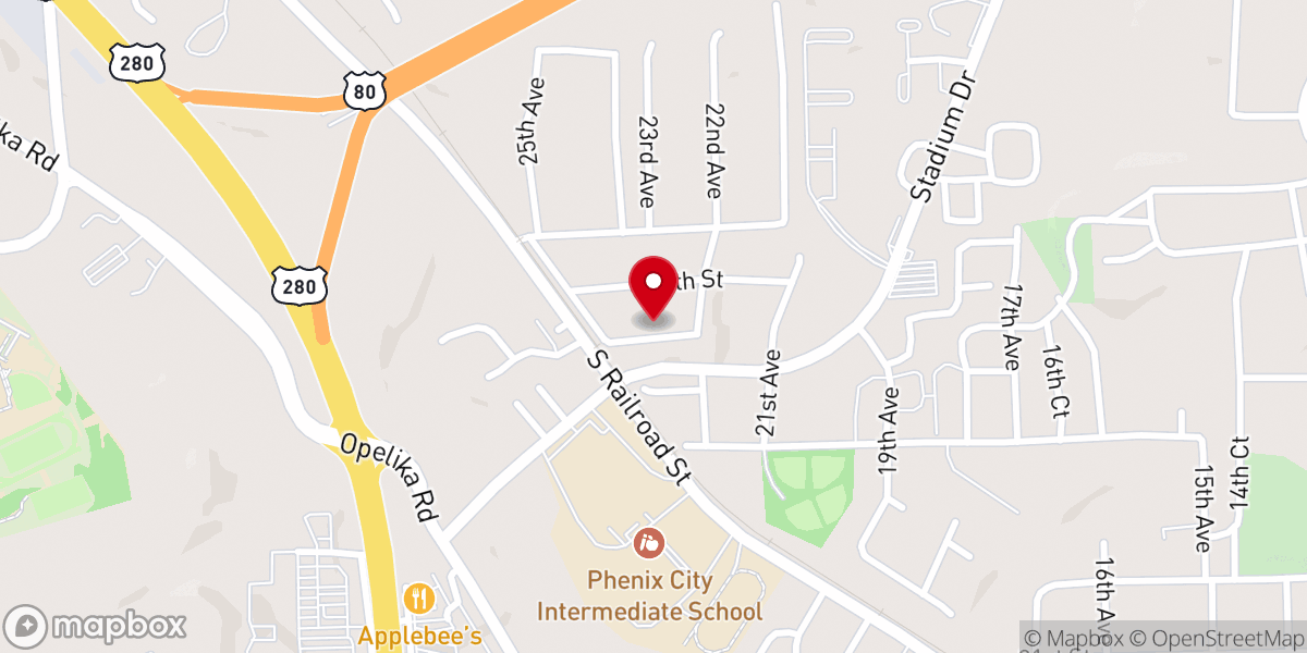 Map showing location of New Bride Christian Church