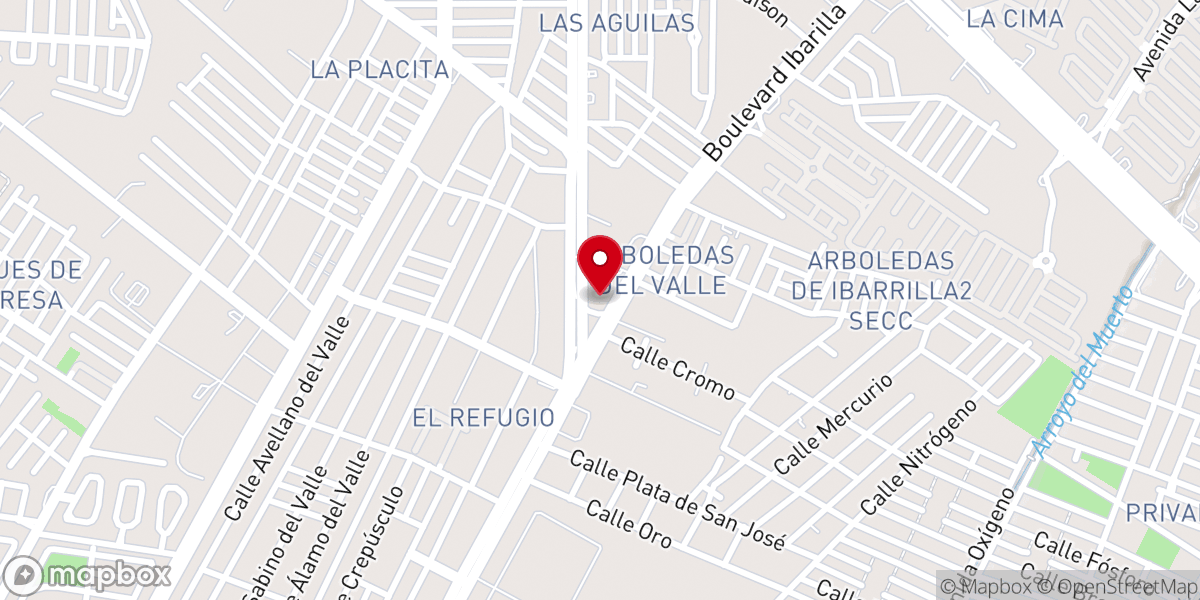 Map showing location of La Red Iglesia Cristiana