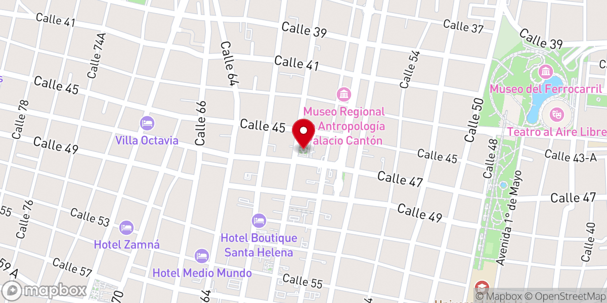 Map showing location of Parque de Santa Ana