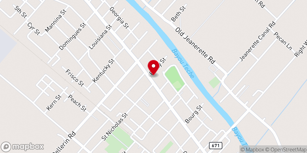Map showing location of International French Bread Festival