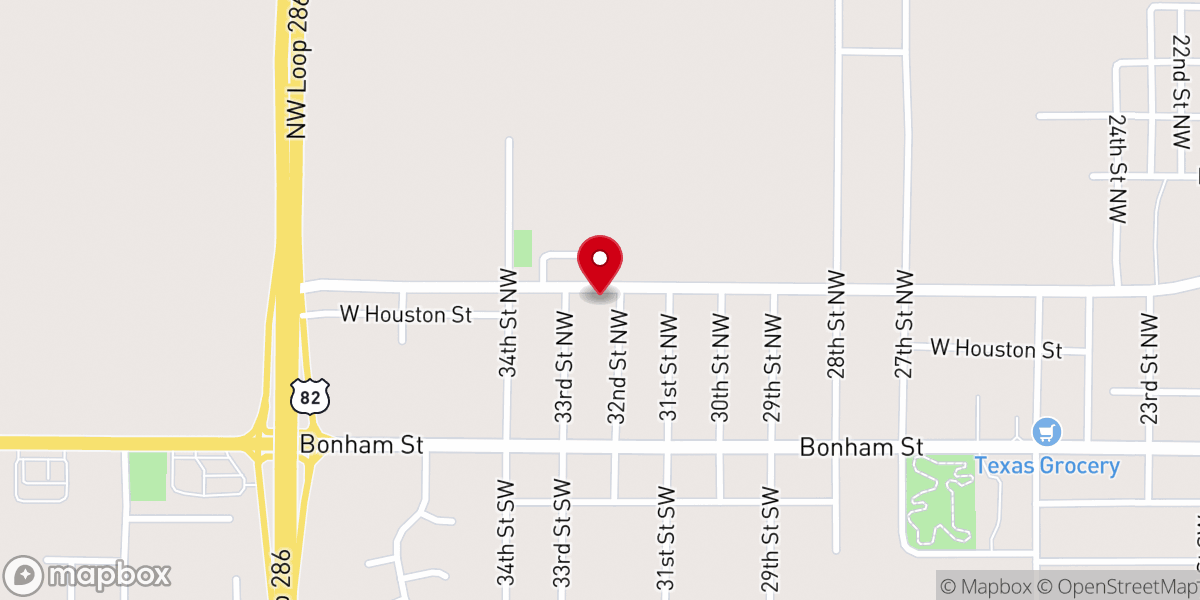 Map showing location of Westwood Church of Christ