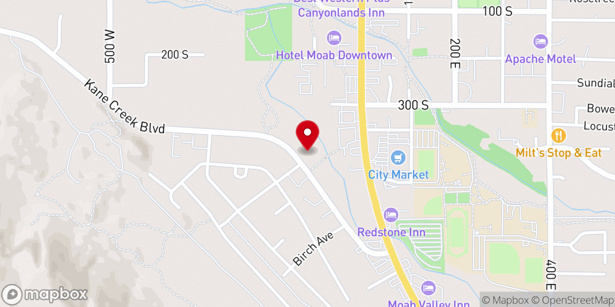 Map showing location of St. Francis Episcopal Church