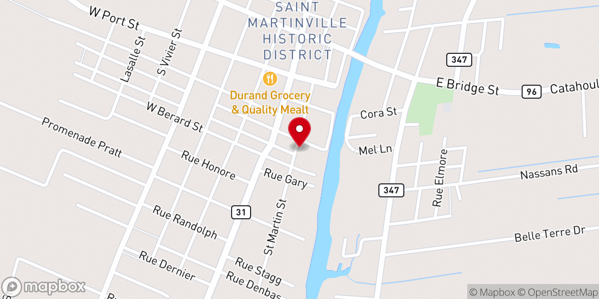 Map showing location of St. Martin Parish Assessor
