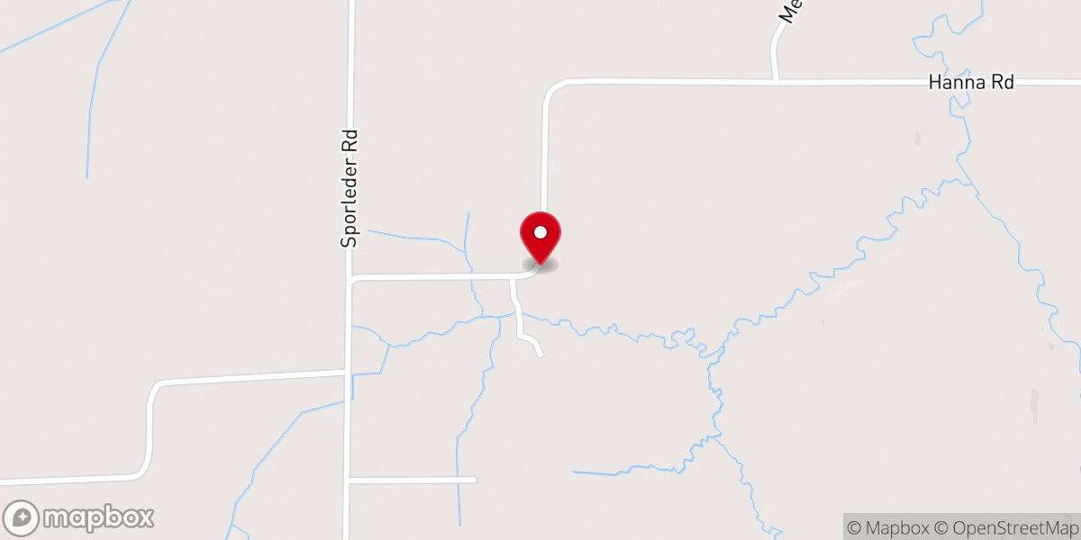 Map showing location of Meacham Church, Kinmundy IL