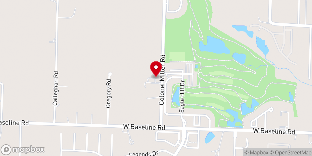 Map showing location of Quinn Chapel