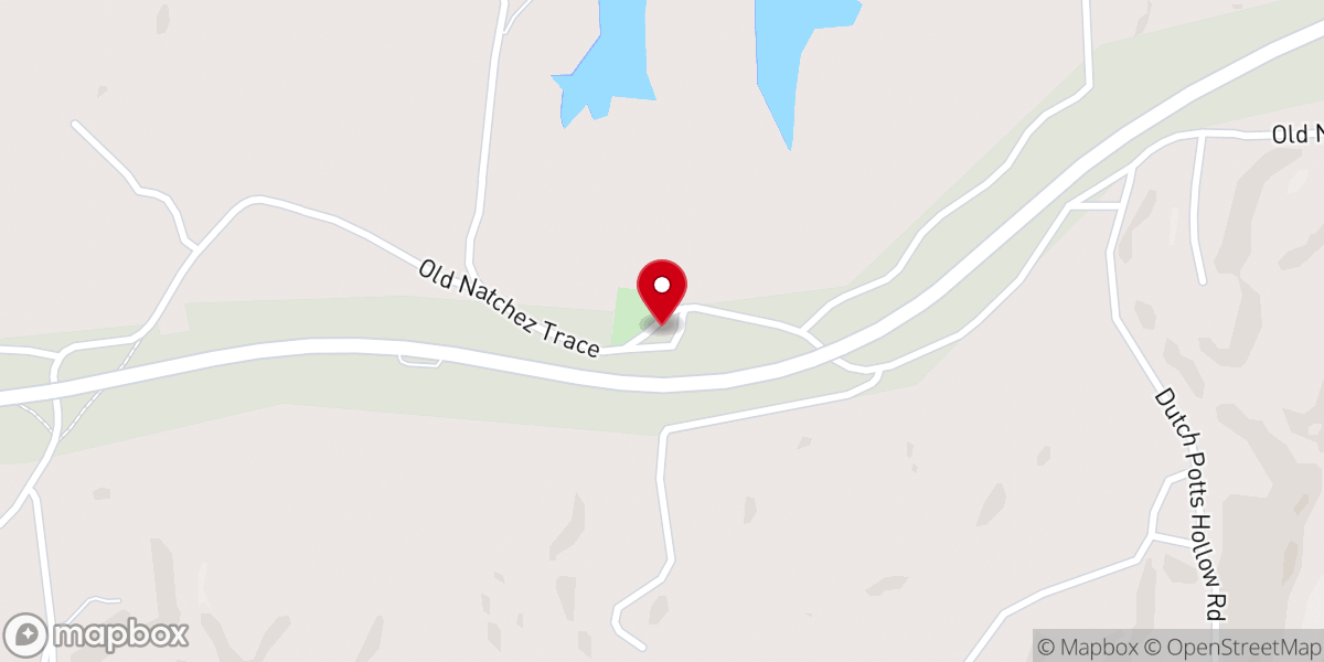 Map showing location of Johnson Chapel Baptist Church