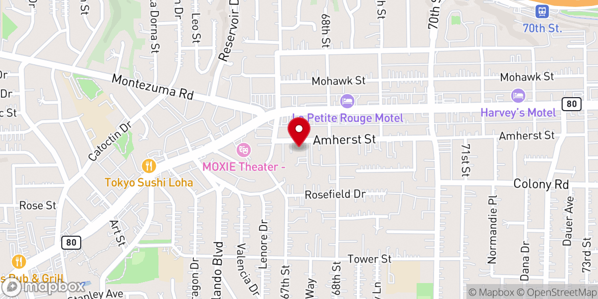Map showing location of Create Church