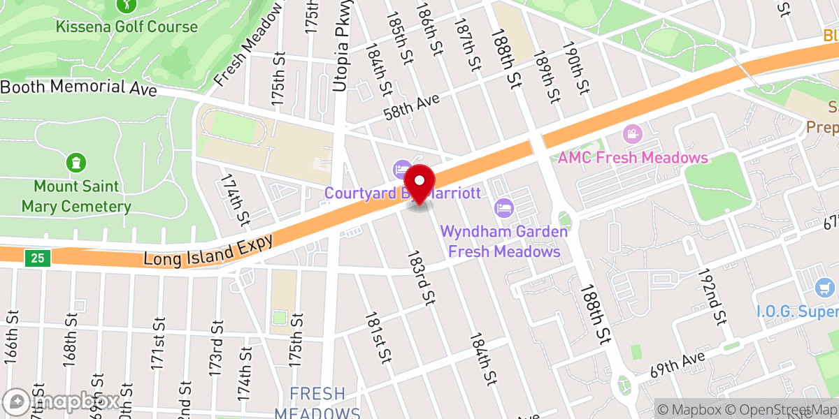 Map showing location of Dominion City Church New York