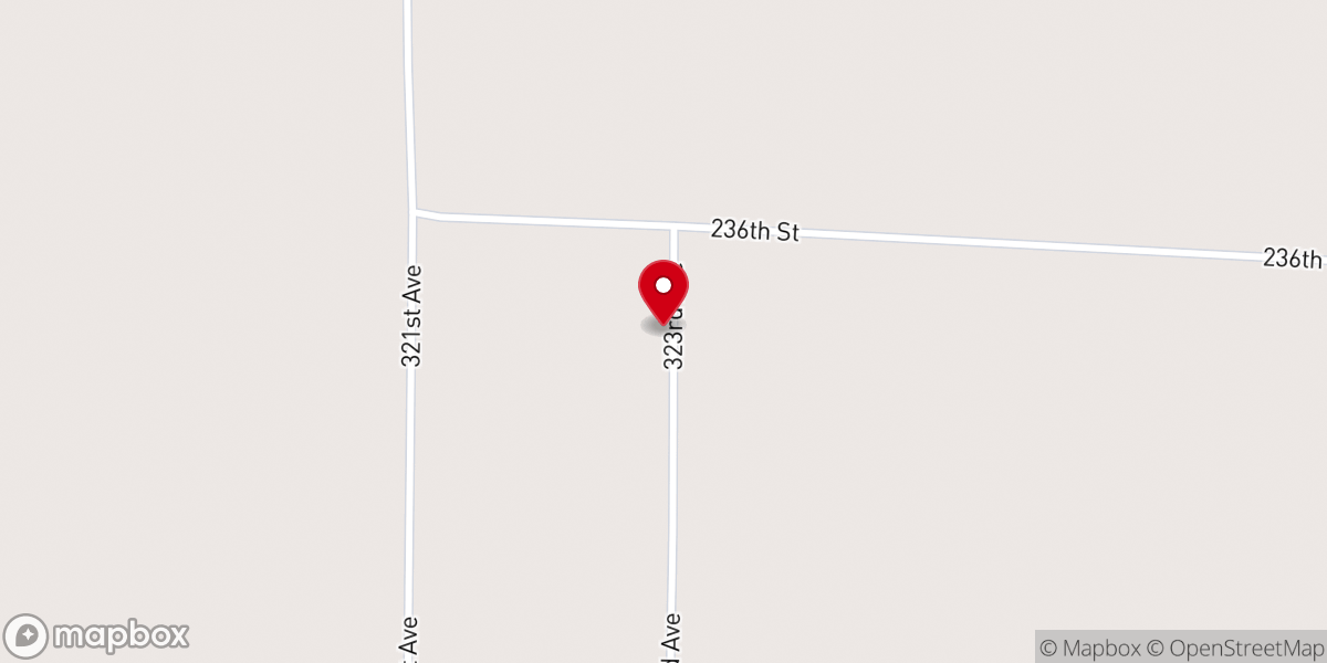 Map showing location of Lac qui Parle Lutheran Church
