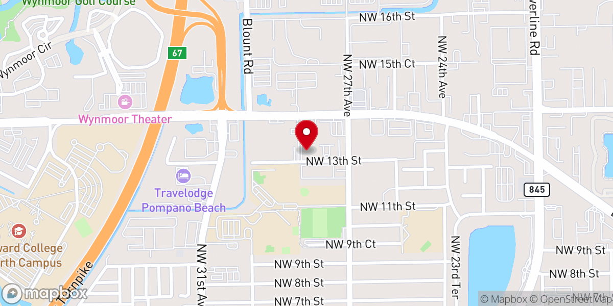 Map showing location of Tabernacle of Faith Ministries